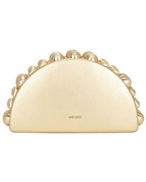 Cult Gaia Logo Clutch - Natural
