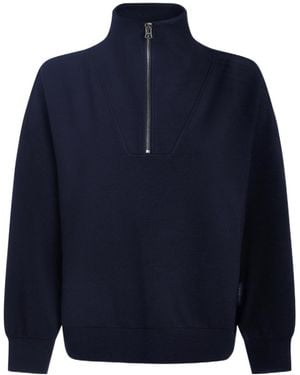 Varley Hawley Half-Zip Sweat - Blue