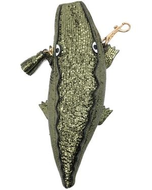 Anya Hindmarch Crocodile Wallet - Green