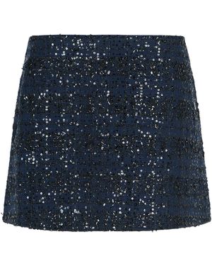 ROTATE BIRGER CHRISTENSEN Sequined Skirt - Blue