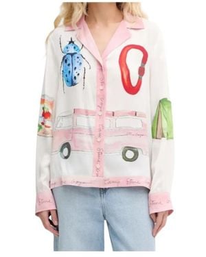 Stine Goya Graphic-Print Shirt - Red
