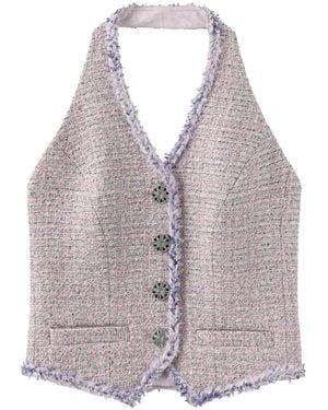 Marissa Chiara Sleeveless Vest - Gray