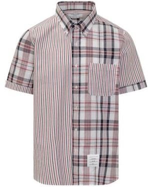 Thom Browne Funmix Madras Short-Sleeve Shirt - Multicolour