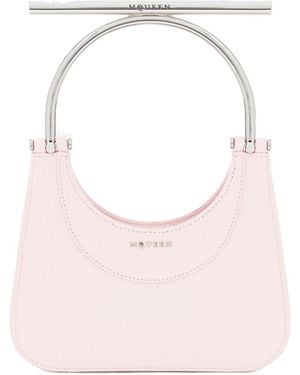 McQueen Mini T-Bar Tote Bag - Pink