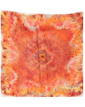 Zimmermann Printed Silk Scarf - Orange