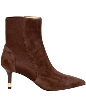 Furla Aria Suede Ankle Boots - Brown