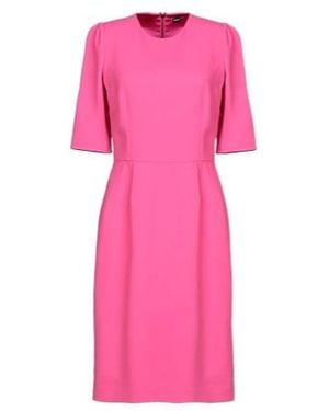 Dolce & Gabbana Solid-Color Dress - Pink