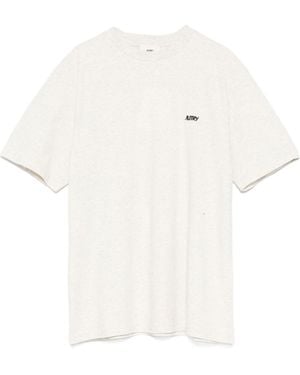 Autry Logo-Embroidered T-Shirt - White