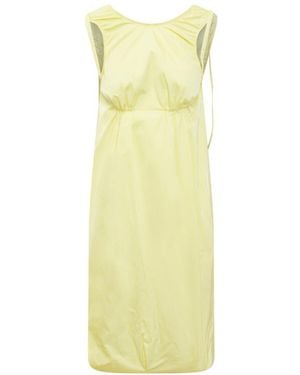 Sportmax Opaco Sleeveless Mini Dress - Yellow