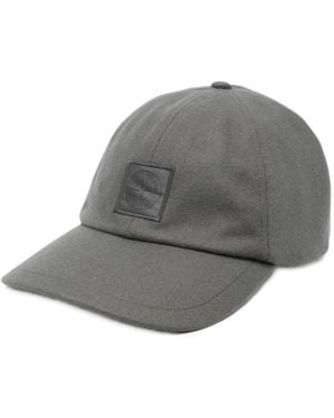 Stone Island Logo-Plaque Cap Hat - Grey
