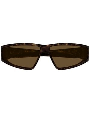 McQueen Eyewear Rectangular Frame Sunglasses - Multicolour