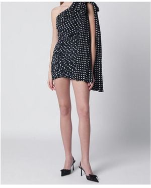 Patou Asymmetric Draped Dress - Blue