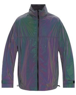 McQ High-Neck Zipped Jacket - Blue