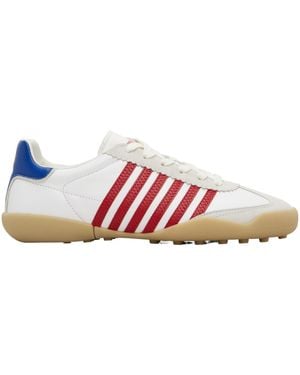 DSquared² Striped Soccer Low-Top Sneakers - Pink
