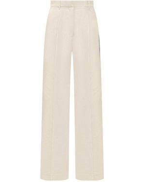 JW Anderson Jw Anderson Side-Panel Wide-Leg Trousers - White
