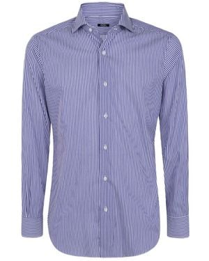 Barba Napoli Long-Sleeved Shirt - Blue