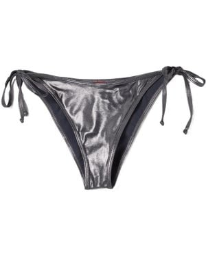DIESEL Oval-D Self-Tied Bikini Bottoms - Grey
