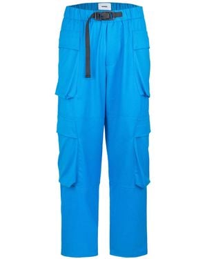 Bonsai Loose Waist Casual Trousers - Blue