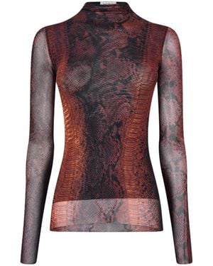 Jean Paul Gaultier Jpg Python Top Ld54 - Red