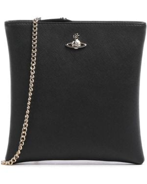 Vivienne Westwood｜ (ANNE LARGE SQUARE BAG (4D010007U W0 Vivienne Westwood Black Large Anne Square Tote Vivienne Westwood