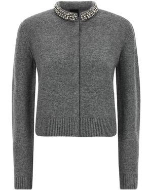 Pinko Long-Sleeved Sweater - Gray