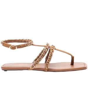 Stuart Weitzman Soluxe Crystal Sandal - Brown