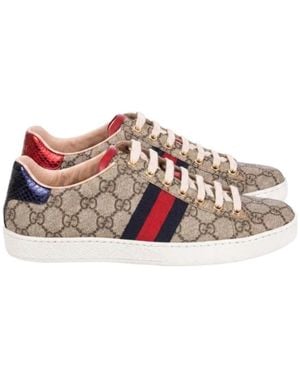 Gucci Ace Gg Supreme Trainers - Pink