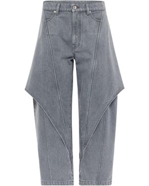 JW Anderson Paneled Denim Pants - Gray