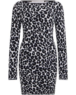 Philosophy Di Lorenzo Serafini Animalier Bodycon Dress - Black