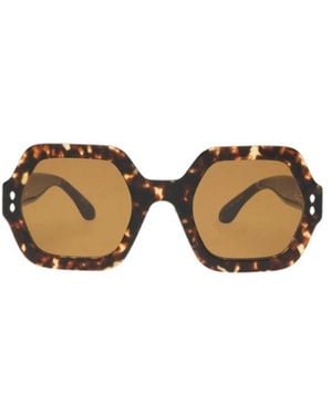 Isabel Marant Stylish Geometricshaped Sunglasses - Metallic