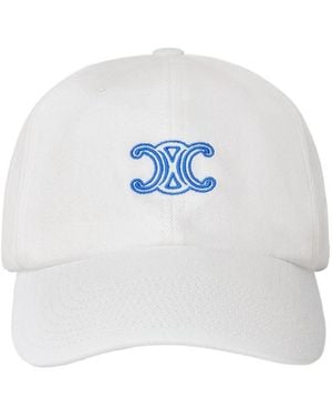 Celine Richelieu Cap - White