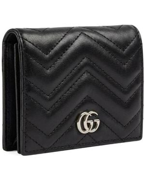 Gucci Gg Marmont Card Case Wallet - Black