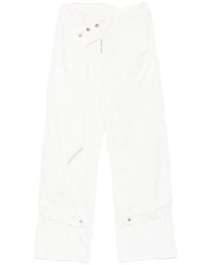 Blumarine Wide Leg Pants - White