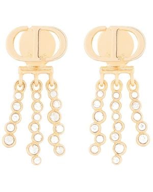 Dior Petit Cd Earrings - White