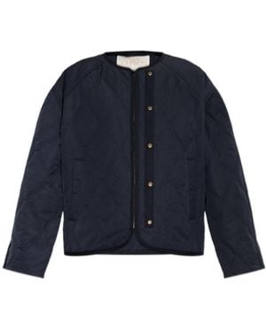 Ulla Johnson Quilted Press-Stud Jacket - Blue