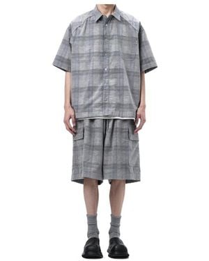 Juun.J Plaid Shirt - Gray