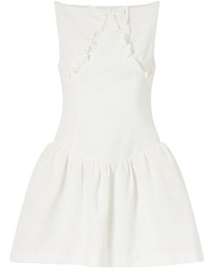 ShuShu/Tong Bow-Detail Mini Dress - White