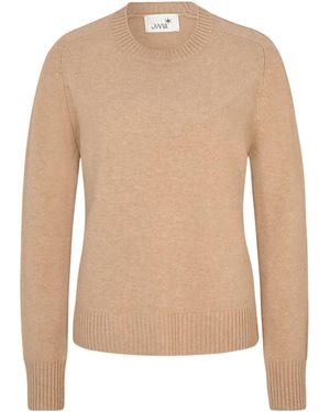 Juvia Ribbed Crew Neck Jumper - Natural