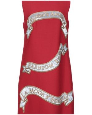 Dolce & Gabbana Sleeveless Slim-Fit A-Line Skirt - Red