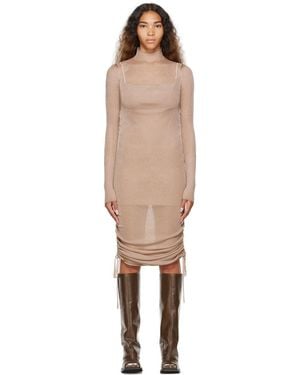 Dion Lee Drape Minidress - Black