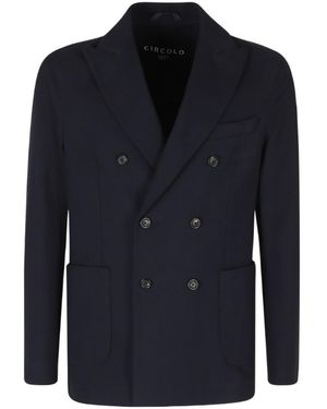 Circolo 1901 Double-Breasted Blazer - Blue