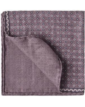 Brunello Cucinelli Silk Pocket Square - Purple