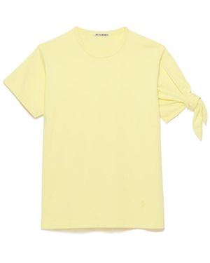 JW Anderson Jw Anderson Tie-Sleeve T-Shirt - Yellow