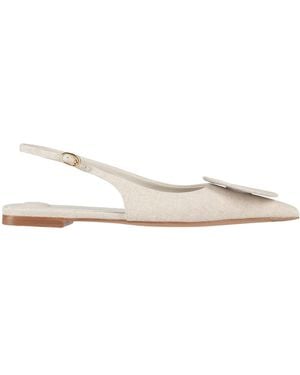 Jacquemus Pointed-Toe Flat Shoes - Natural