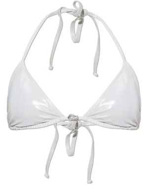 DIESEL Elettra Triangle Bikini Top - White