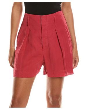 Brunello Cucinelli Belt Loop Shorts - Red