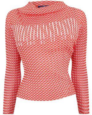 Jean Paul Gaultier Long Sleeve T-Shirt - Red