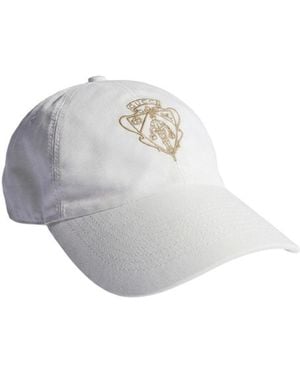 Gucci Cotton Baseball Hat With Embroidery - White