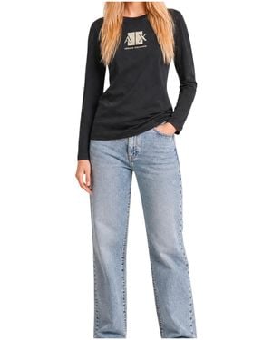 ARMANI EXCHANGE Long-Sleeve T-Shirt - Black