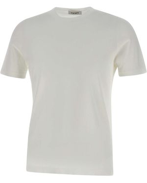 Kangra Cashmere Kangra Short-Sleeved Crewneck T-Shirt - White
